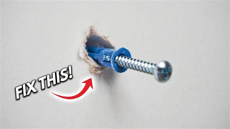 screw won't go flush with metal bracket|drywall anchor flush not working.